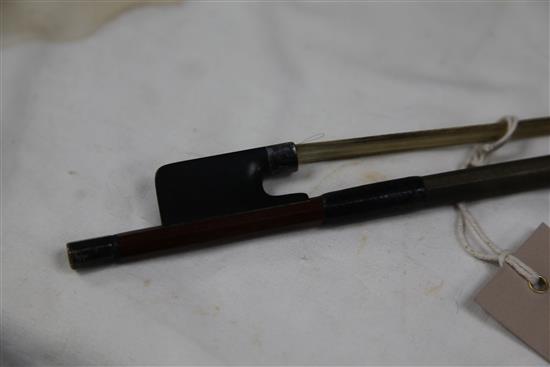 A Lupot violin bow, 60 grams